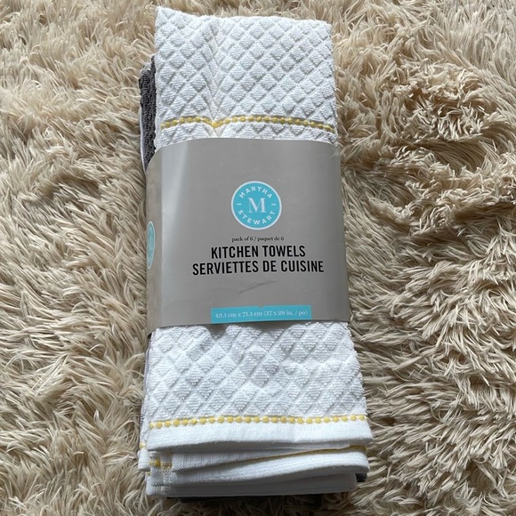 Martha Stewart 5 Pack Kitchen Towels - Picture 1 of 4